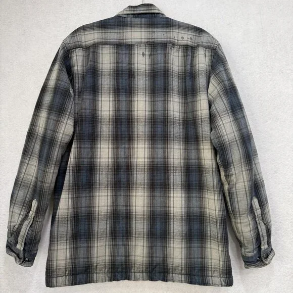 Carhartt Jacket Mens Medium Sherpa Lined Plaid Shirt Coat Workwear Fall 2019 - Picture 14 of 16